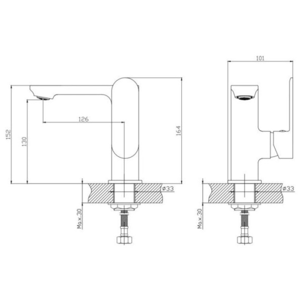 смеситель для раковины haiba hb12590-7 черный матовый