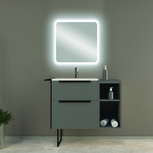 шкаф-пенал 35х150 cezares urban 55184, цвет grigio opaco