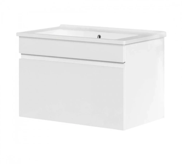 раковина bien neptun nplk08001fd1w3000 мебельная, 80x46.5x19 см, белая