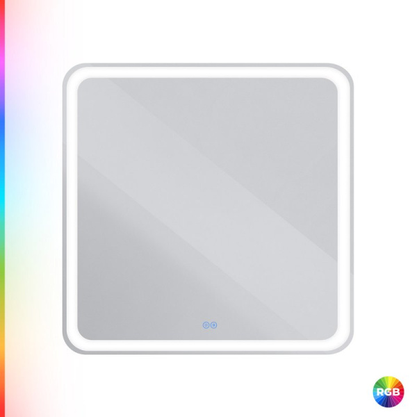 зеркало cezares multicolore 120 czr-spc-mc-1200-800-rgb-tch с подсветкой с сенсорным выключателем и функцией памяти