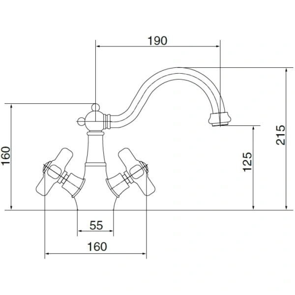 смеситель для раковины migliore provance 19474 хром