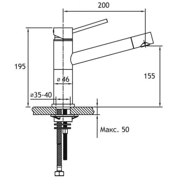смеситель для кухни timo saona 2303f sandy
