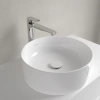 раковина villeroy & boch collaro 4a1840r1 накладная, ø40 см, альпийский белый с покрытием ceramicplus