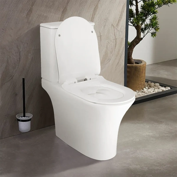 унитаз компакт azario frento az-2311 напольный, безободковый, с бачком и сиденьем микролифт, 65х34х77 см, белый