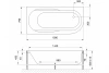 акриловая ванна royal bath azur de luxe 160x80 rb614202dl-l с гидромассажем