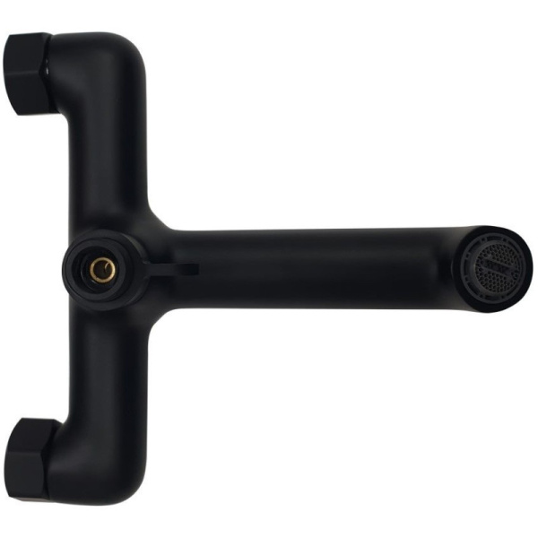 смеситель для ванны haiba hb60814-7 черный матовый