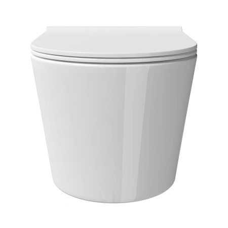 унитаз alice form 22300101 подвесной, безободковый, без сиденья, 50x35 см, белый