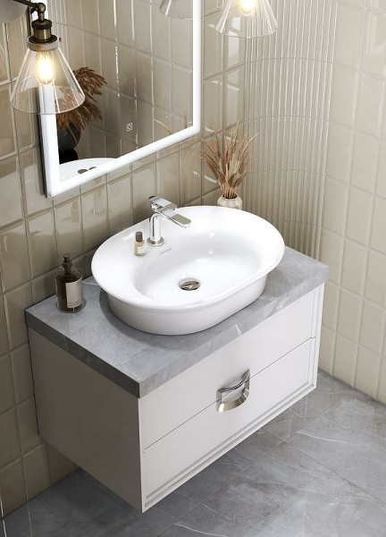 раковина kerama marazzi canaletto 60 cn.wb.60 белая глянцевая