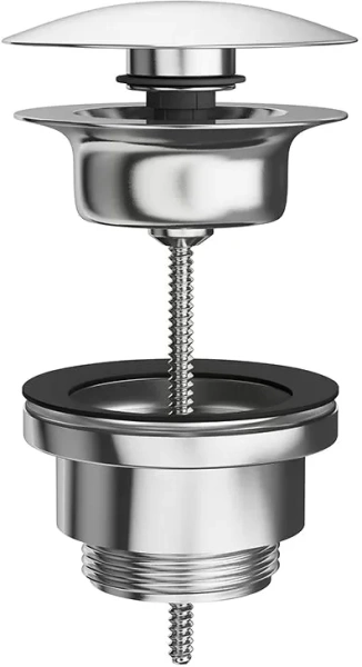 донный клапан kerama marazzi ole 230km.21.018 для раковины, универсальный, хром