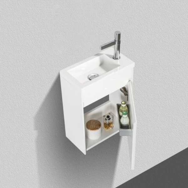 тумба под раковину belbagno pietra mini 40 pietra mini-400-1a-so-bl-r подвесная bianco lucido