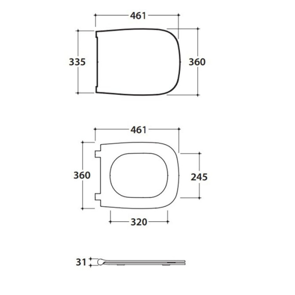 сиденье для унитаза globo genesis gn020bi, съёмное, с soft-close, белый глянцевый