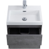 тумба для раковины belbagno pietra mini-500as-2c-so-scm, подвесная, цвет stucco cemento
