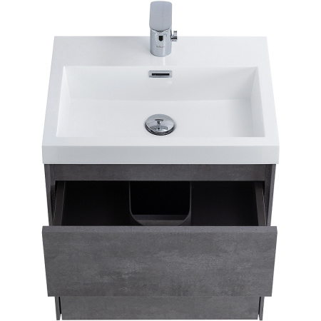 тумба для раковины belbagno pietra mini-500as-2c-so-scm, подвесная, цвет stucco cemento