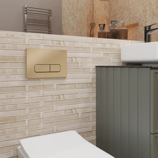 кнопка смыва charus elegia fp.320.51.01 песок матовый