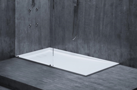 душевой поддон из искусственного камня salini capri 120221m 150×80 см, solix, матовый белый