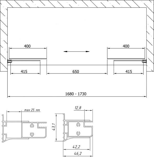 дверь для душевой кабины в нишу vegas glass z2p 170 01 01 профиль белый, стекло прозрачное дверь для душевой кабины в нишу vegas glass z2p 170 01 01 профиль белый, стекло прозрачное
