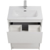 тумба под раковину belbagno kraft39-600/390-2c-pia-bo, напольная, цвет bianco opaco
