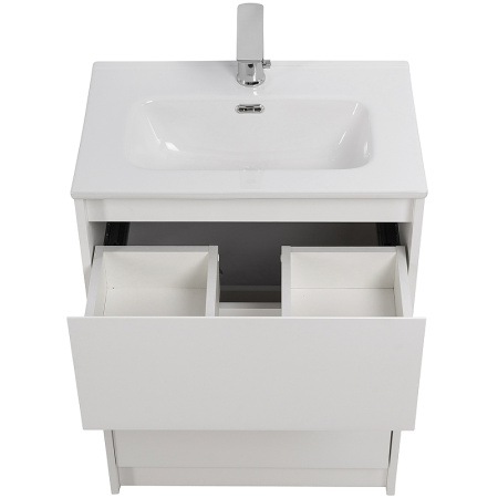 тумба под раковину belbagno kraft39-600/390-2c-pia-bo, напольная, цвет bianco opaco