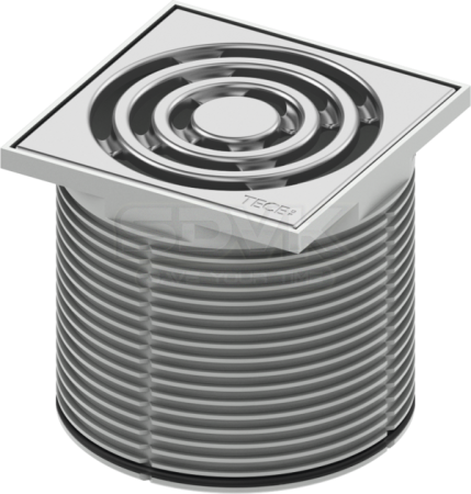 комплект точечного трапа tece drainpoint 110 kdp-s110 с сифоном dn 50, с декоративной решеткой