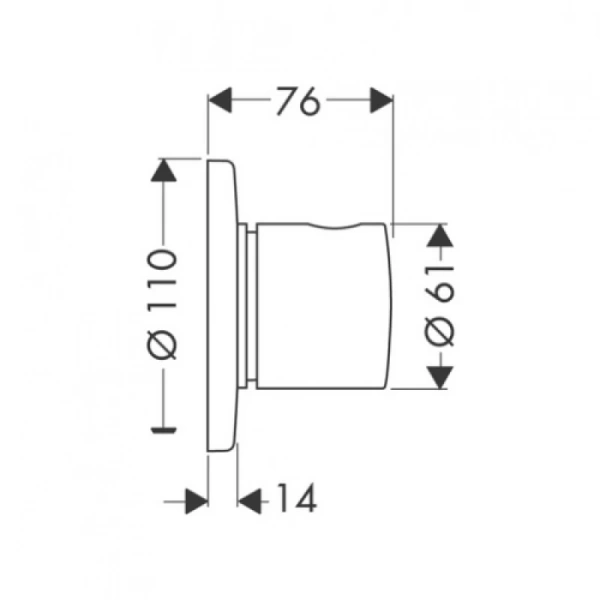 переключатель потоков hansgrohe trio/quattro s 15932000