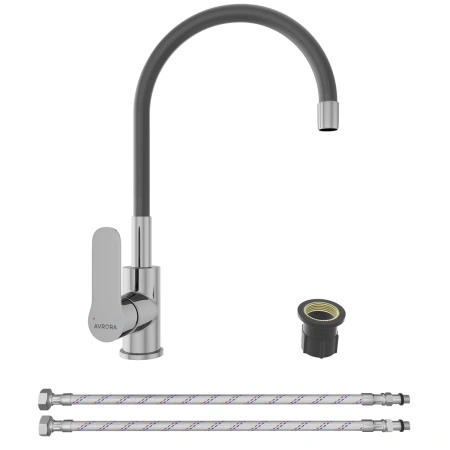 смеситель для кухни avrora kitchen av9002b