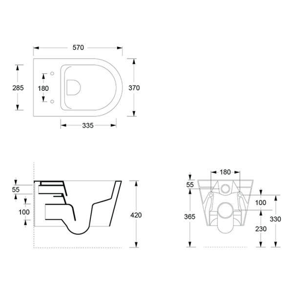 унитаз подвесной alice ceramica hide round 31170101set безободковый? с сиденьем soft close, цвет белый глянцевый