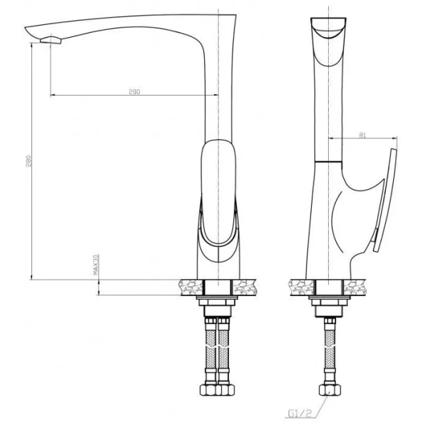 смеситель для кухни weltwasser essen 606 10000001990 хром