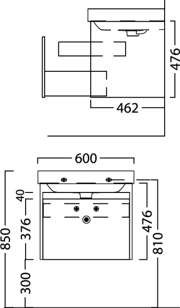 тумба под раковину kerama marazzi buongiorno 60 белая, с внутренним ящиком
