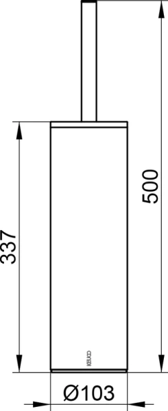 Ёршик для унитаза Keuco Universal 16064 019000 хром