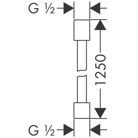 душевой шланг 125 см axor starck 28282000
