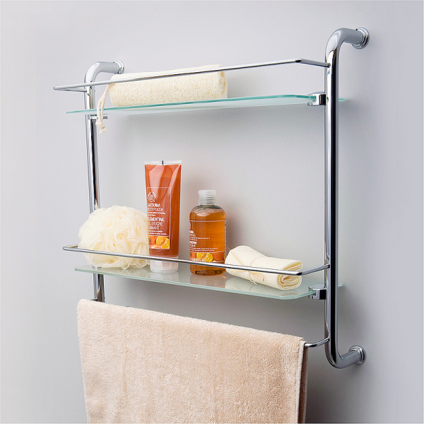 Полка стеклянная WasserKRAFT K-2022 цвет хром