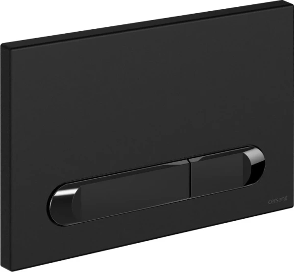 кнопка смыва для инсталляции cersanit estetica 64112 для унитаза, пластик, цвет матовый черный