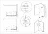 шторка на ванну cezares stream 100 stream-vfs-11-100/150-c-cr профиль хром стекло прозрачное