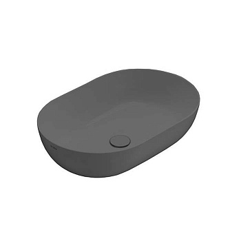 Раковина накладная Globo T-Edge B6O60SK 60х41 см, Smoke матовый