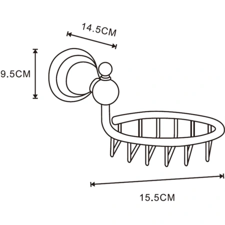 мыльница azario elvia az-91109g золото