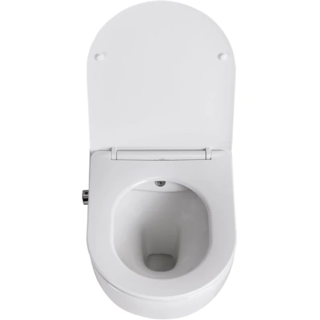 унитаз биде подвесной belbagno uno bb3105chr-bs/sc, с сиденьем микролифт, цвет белый