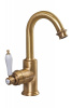 смеситель для раковины cezares aphrodite-ls2-03/24-bi золото 24 карат