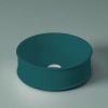 Раковина накладная 44 см Artceram Atelier ATL001 43 00, цвет green foresta (темно-зеленый)