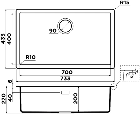 мойка кухонная omoikiri yamakawa 75t-integra-wh белая