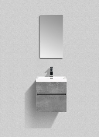 тумба для раковины belbagno pietra mini-500as-2c-so-scm, подвесная, цвет stucco cemento
