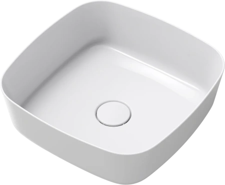 AP41024B-A Раковина Arrow 40 накладная без донного клапана, белый глянец