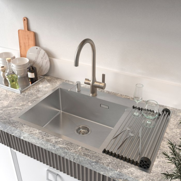 сушилка iddis kitchen line rol35sri59 складная, нержавеющая сталь сушилка iddis kitchen line rol35sri59 складная, нержавеющая сталь