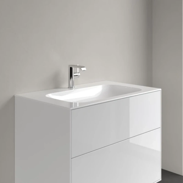 раковина villeroy & boch finion 416484r1 накладная, 80x50 см, альпийский белый с покрытием ceramicplus