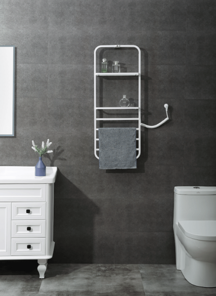 полотенцесушитель электрический black&white moon n-337w, 40 x 101 см, белый матовый
