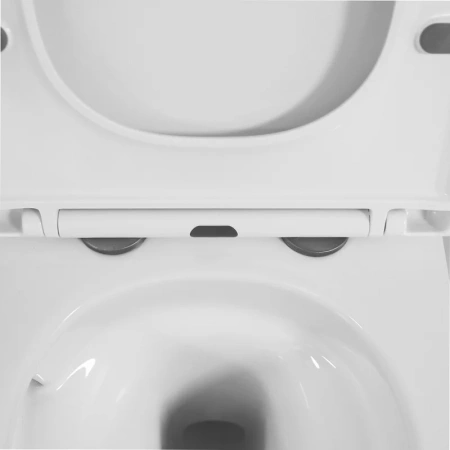 унитаз azario blanco az-9003wt подвесной, безободковый, с сиденьем микролифт, слив "торнадо", 36х49х36 см, белый