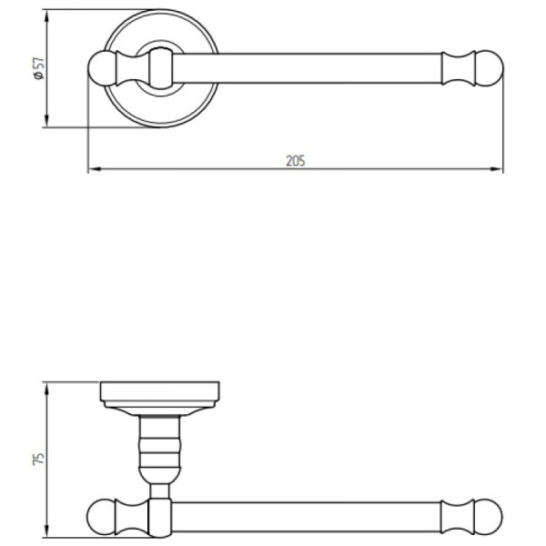 Держатель туалетной бумаги Migliore Mirella 17203