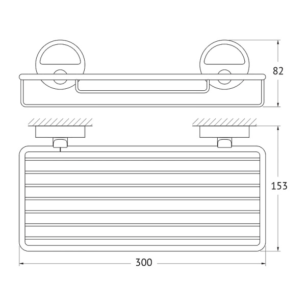 Полка корзина FBS Luxia LUX 049 Хром