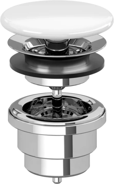 Донный клапан для раковины Villeroy & Boch 68080001 белый Alpin