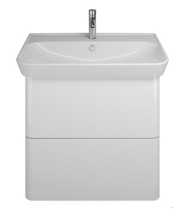 подвесная тумба с раковиной burgbad iveo 80 sfen080f2833g0161c0001*1 с двумя выдвижными ящиками, цвет белый глянц.