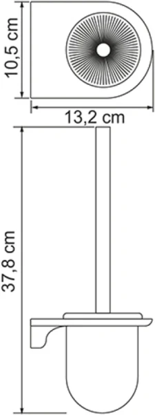 Ёршик для унитаза Wasserkraft Kammel K-8327WHITE